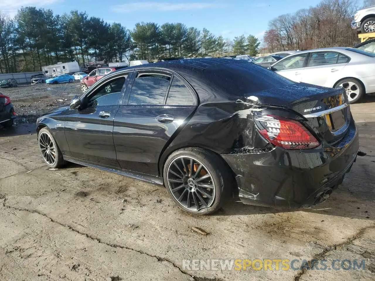 2 Photograph of a damaged car W1KWF6EB0LR585478 MERCEDES-BENZ C-CLASS 2020