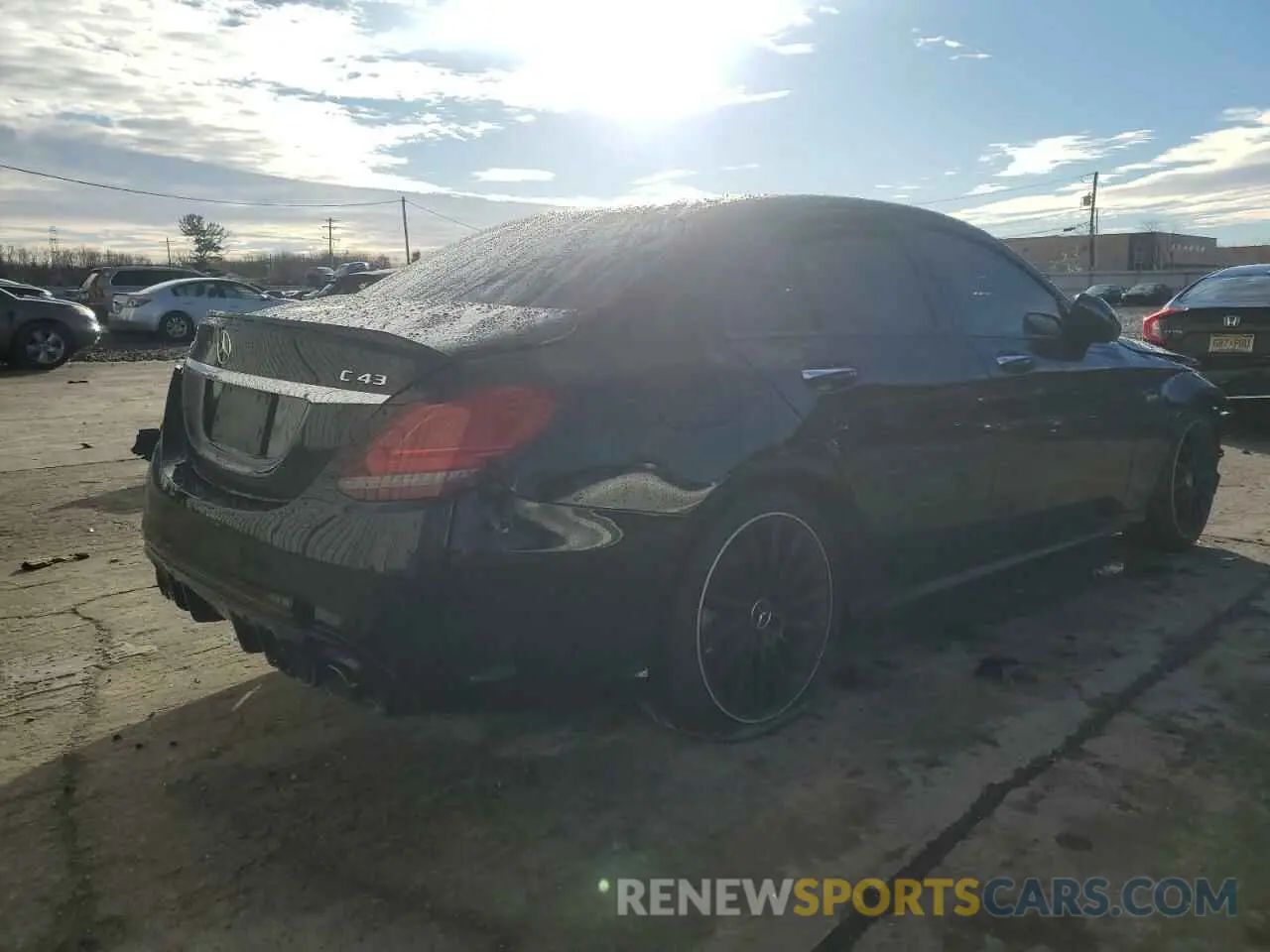 3 Photograph of a damaged car W1KWF6EB0LR585478 MERCEDES-BENZ C-CLASS 2020