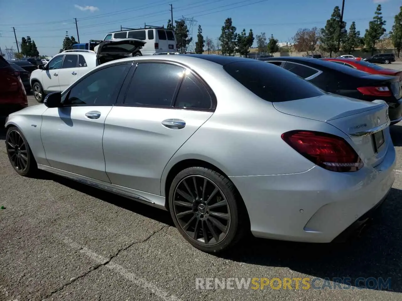 2 Photograph of a damaged car W1KWF6EB1LR571590 MERCEDES-BENZ C-CLASS 2020