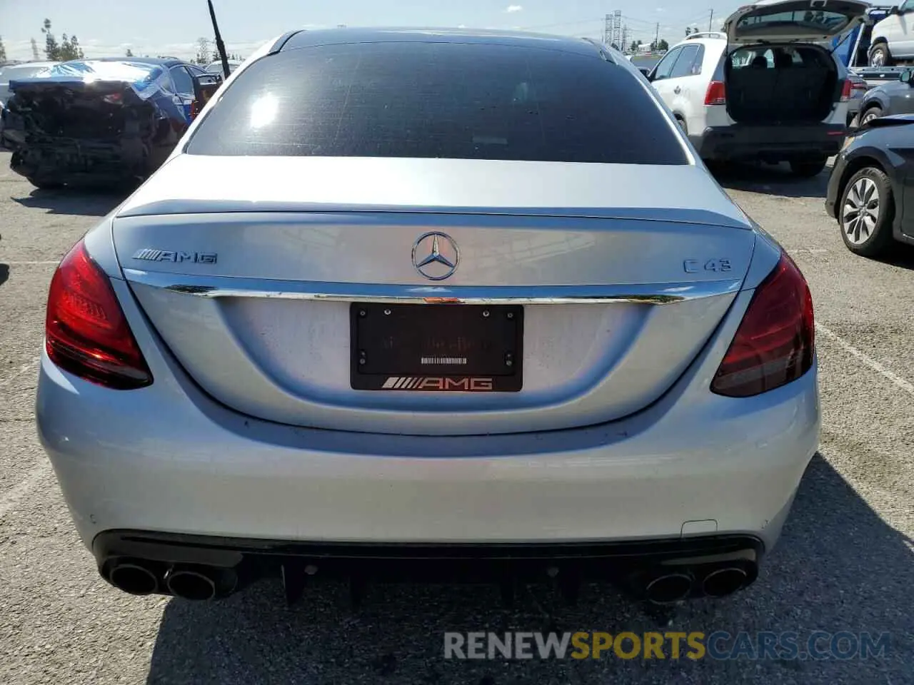 6 Photograph of a damaged car W1KWF6EB1LR571590 MERCEDES-BENZ C-CLASS 2020