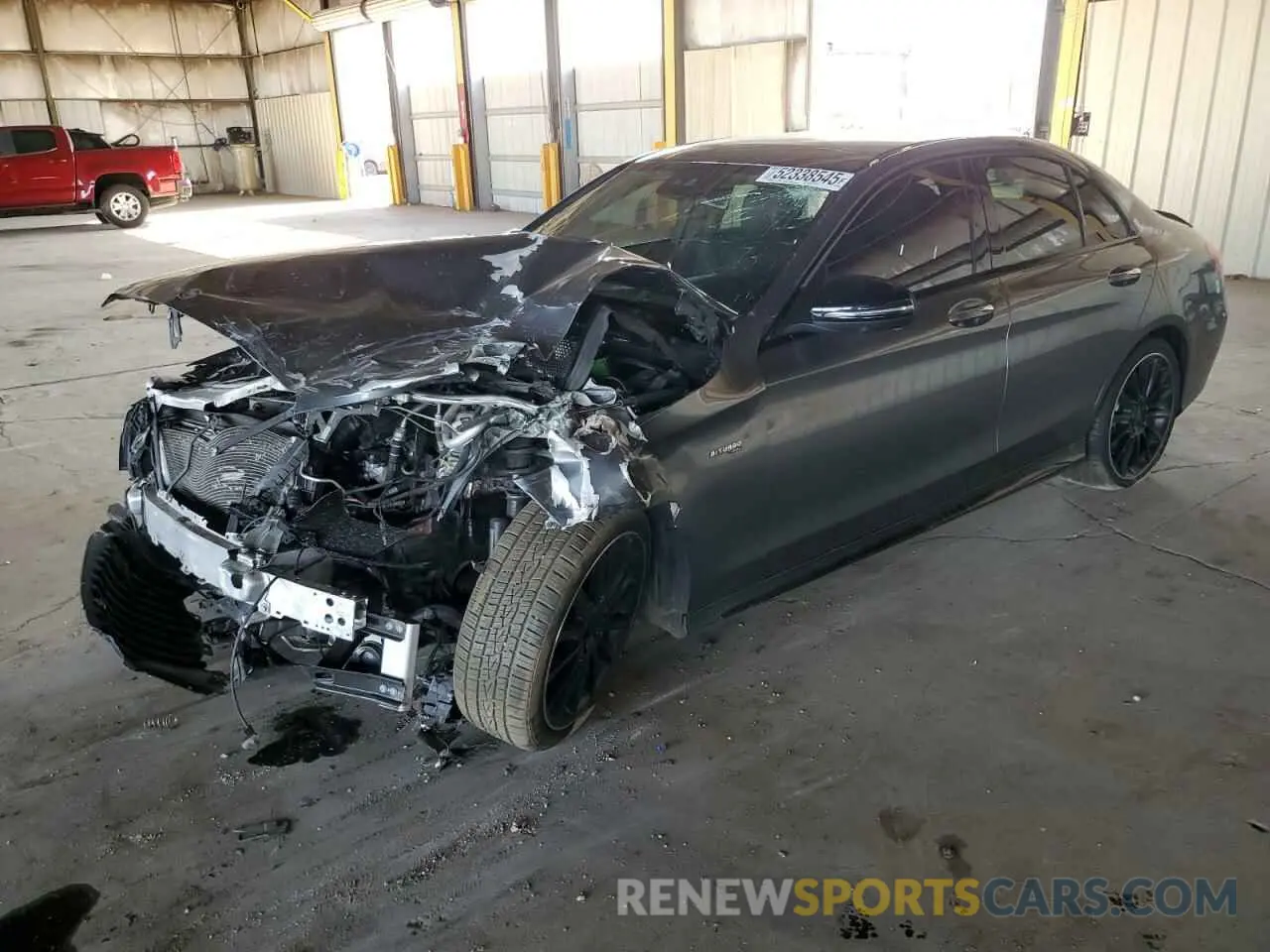 1 Photograph of a damaged car W1KWF6EB1LR596280 MERCEDES-BENZ C-CLASS 2020