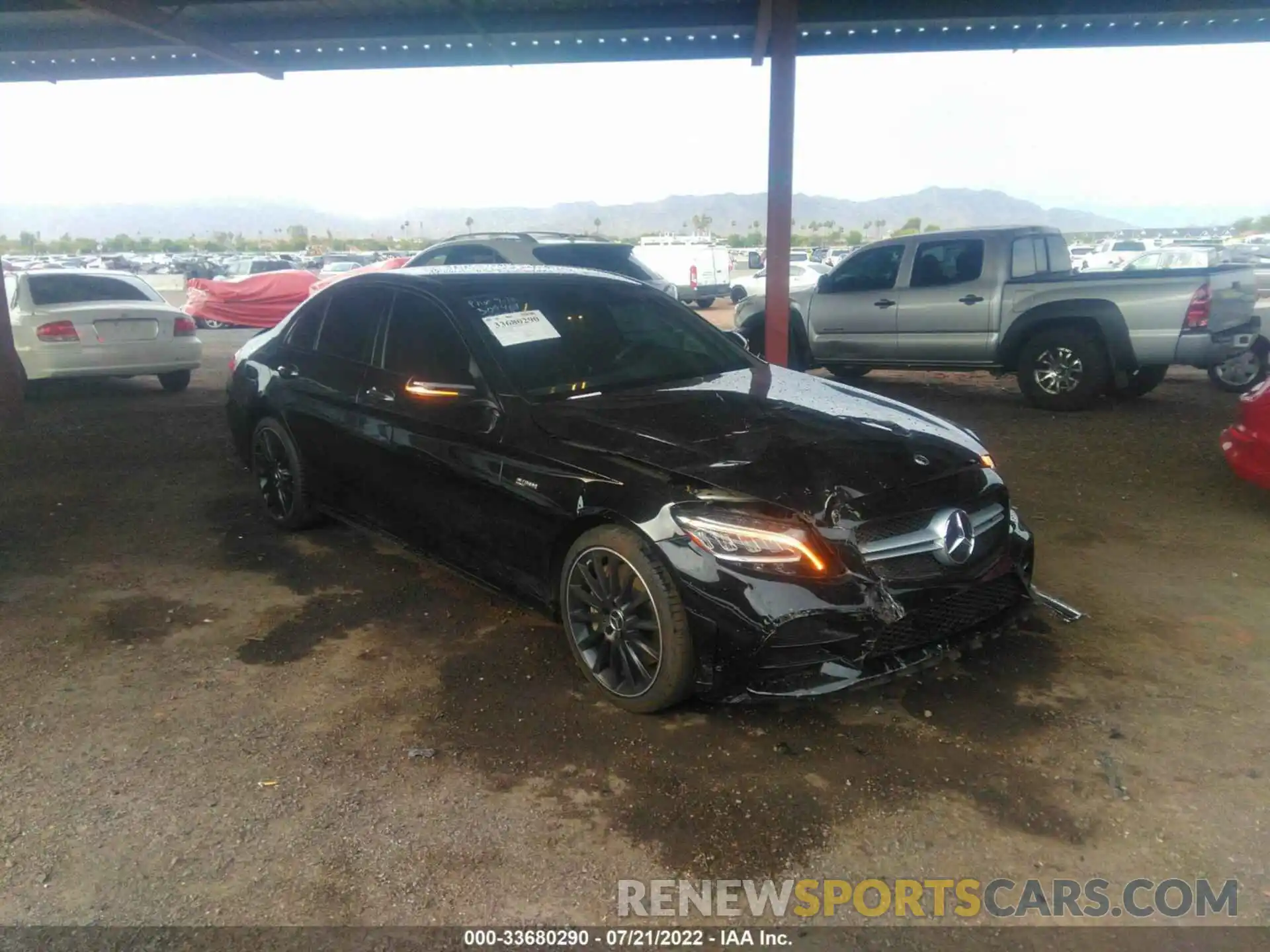 1 Photograph of a damaged car W1KWF6EB4LR585208 MERCEDES-BENZ C-CLASS 2020