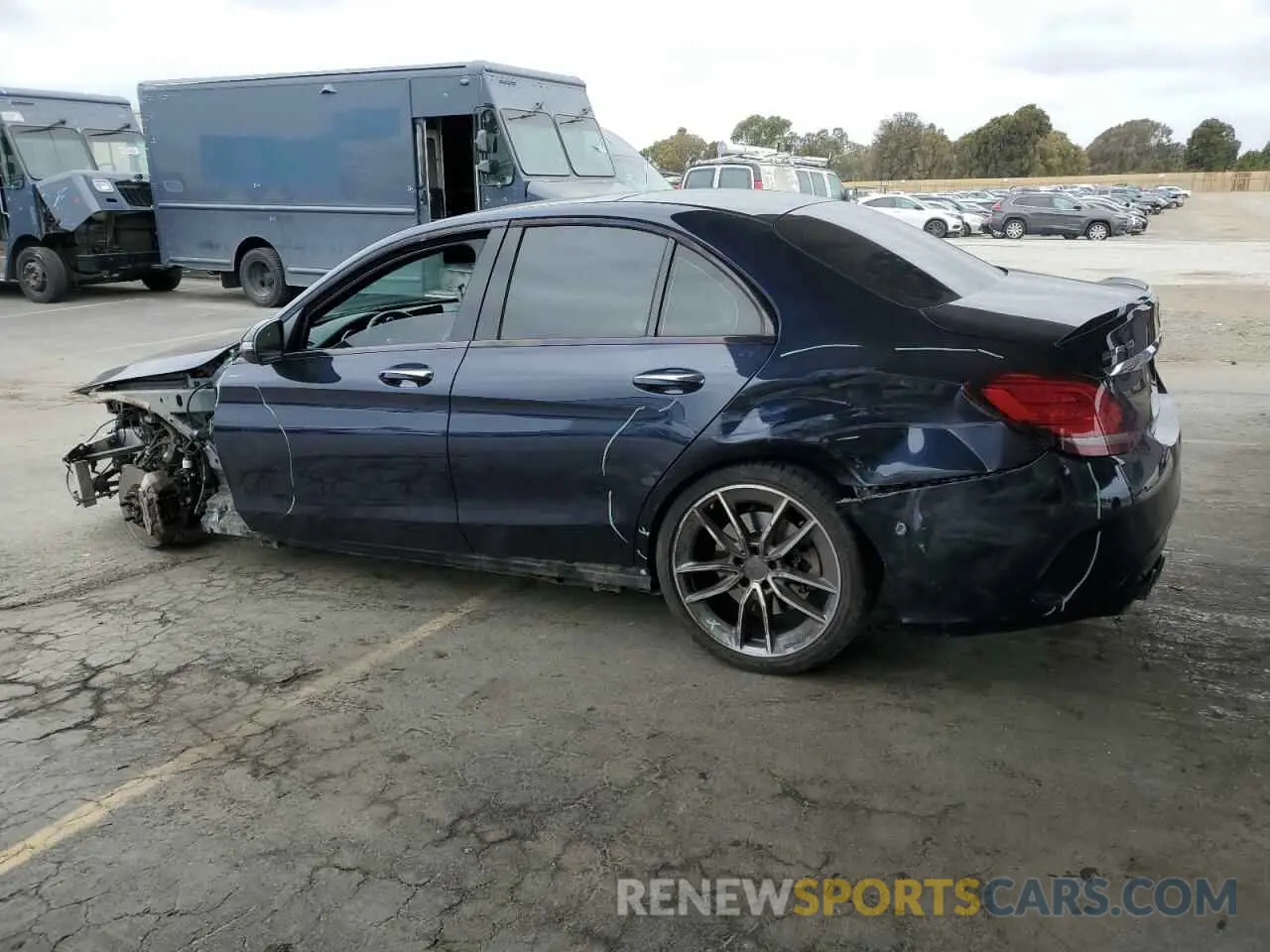 2 Photograph of a damaged car W1KWF6EB4LR585855 MERCEDES-BENZ C-CLASS 2020
