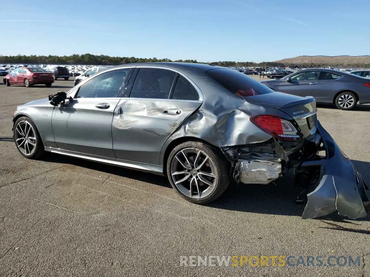 2 Photograph of a damaged car W1KWF6EB5LR570524 MERCEDES-BENZ C-CLASS 2020