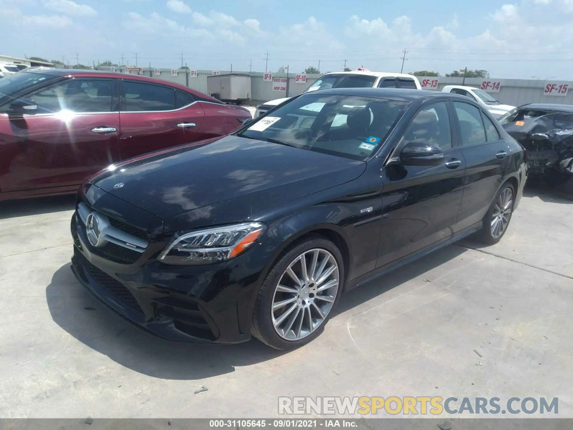 2 Photograph of a damaged car W1KWF6EB5LR585850 MERCEDES-BENZ C-CLASS 2020