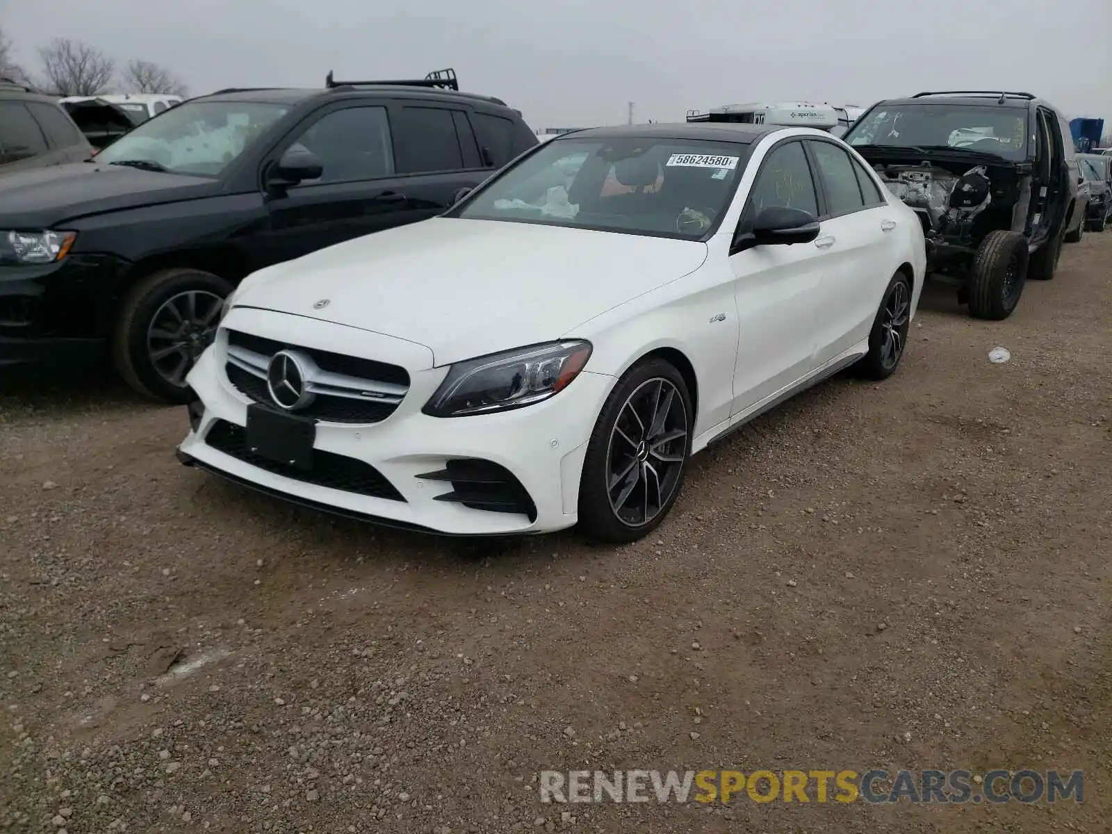 2 Photograph of a damaged car W1KWF6EBXLR568560 MERCEDES-BENZ C-CLASS 2020