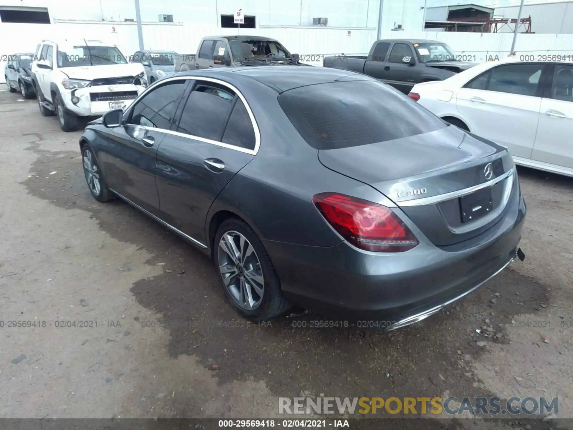 3 Photograph of a damaged car W1KWF8DB0LR583808 MERCEDES-BENZ C-CLASS 2020