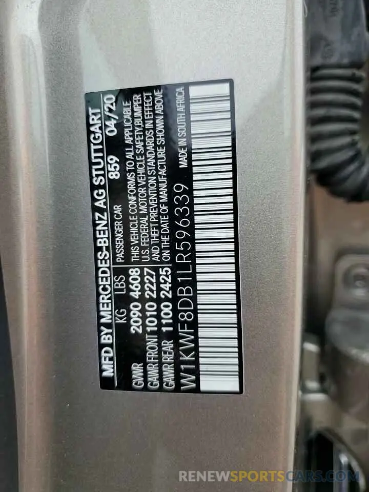 13 Photograph of a damaged car W1KWF8DB1LR596339 MERCEDES-BENZ C-CLASS 2020
