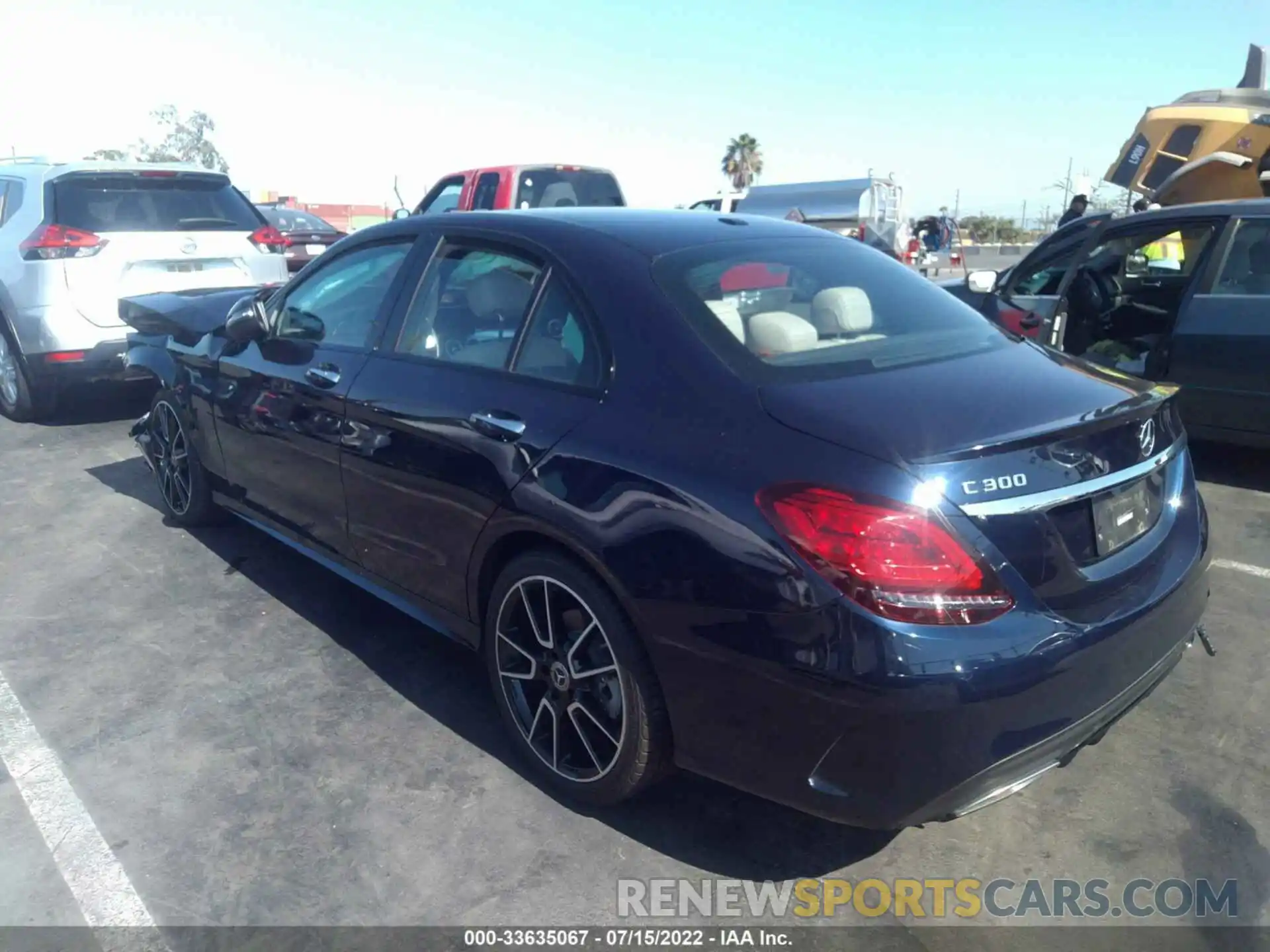 3 Photograph of a damaged car W1KWF8DB1LR597653 MERCEDES-BENZ C-CLASS 2020