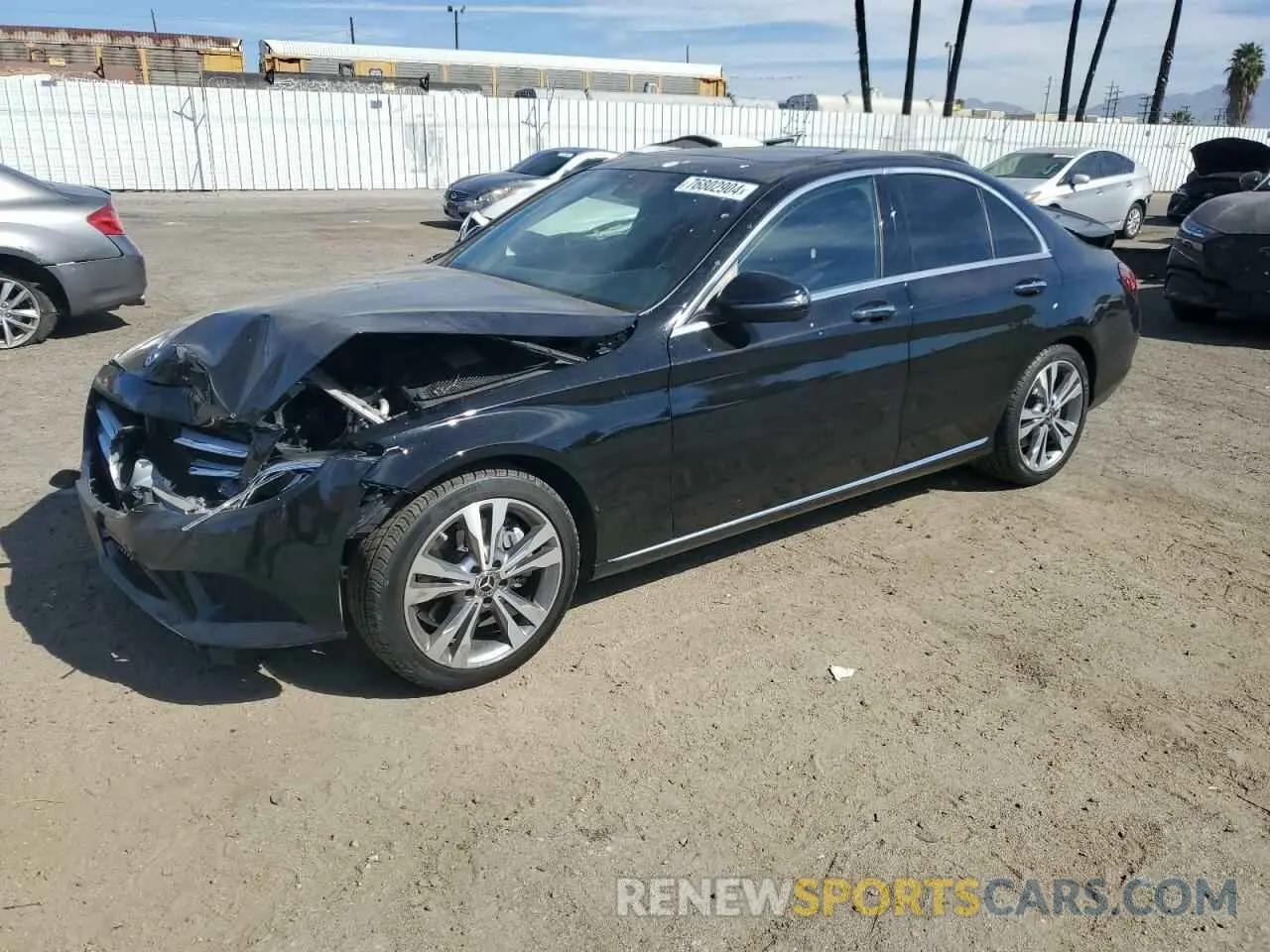 1 Photograph of a damaged car W1KWF8DB2LR572955 MERCEDES-BENZ C-CLASS 2020