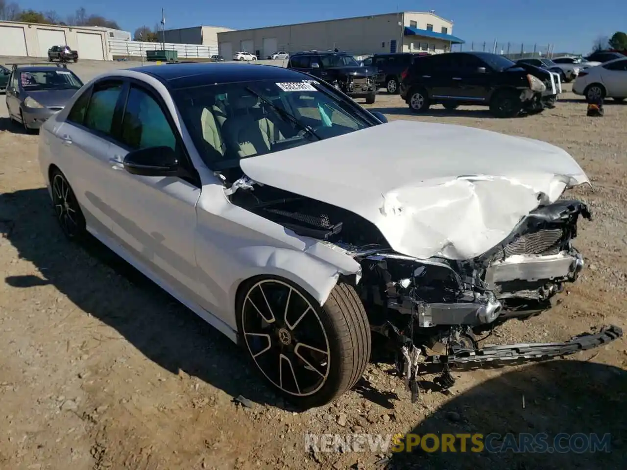 1 Photograph of a damaged car W1KWF8DB2LR603640 MERCEDES-BENZ C-CLASS 2020