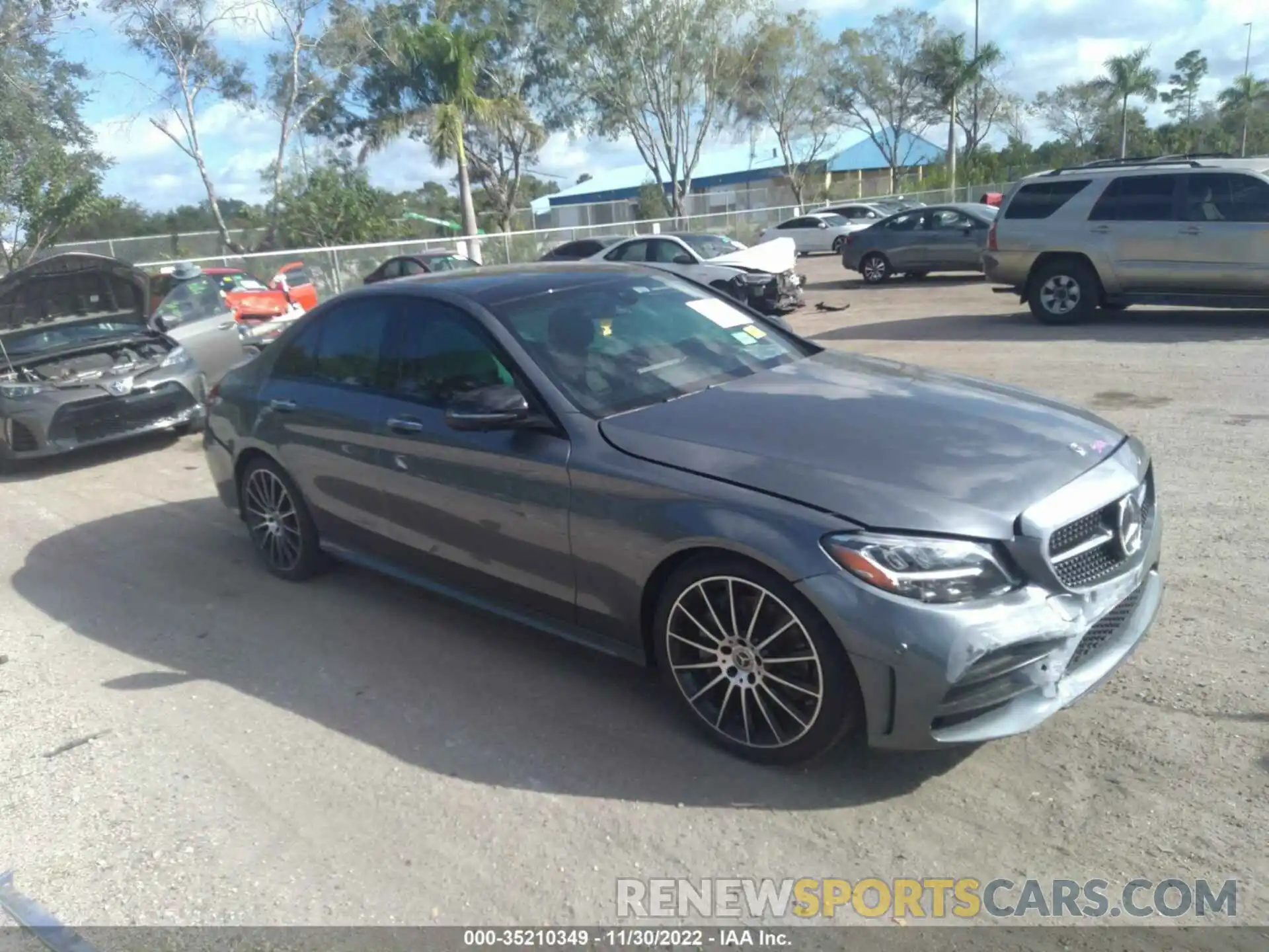 1 Photograph of a damaged car W1KWF8DB3LR579221 MERCEDES-BENZ C-CLASS 2020