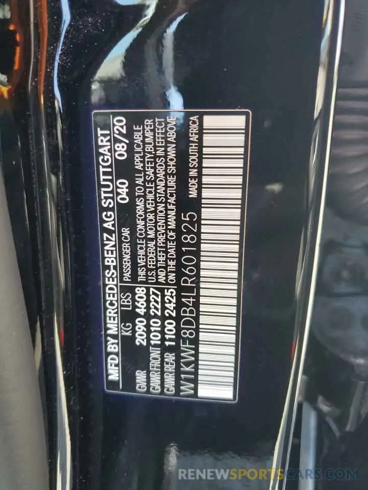13 Photograph of a damaged car W1KWF8DB4LR601825 MERCEDES-BENZ C-CLASS 2020