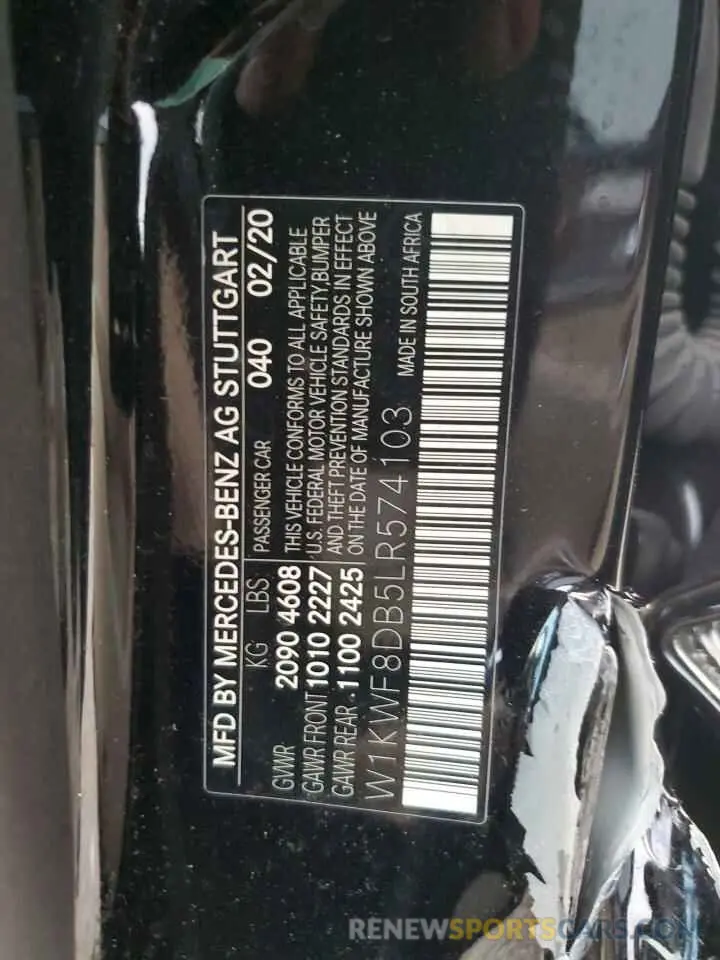 12 Photograph of a damaged car W1KWF8DB5LR574103 MERCEDES-BENZ C-CLASS 2020