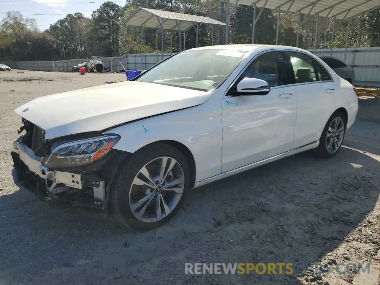 1 Photograph of a damaged car W1KWF8DB5LR593475 MERCEDES-BENZ C-CLASS 2020