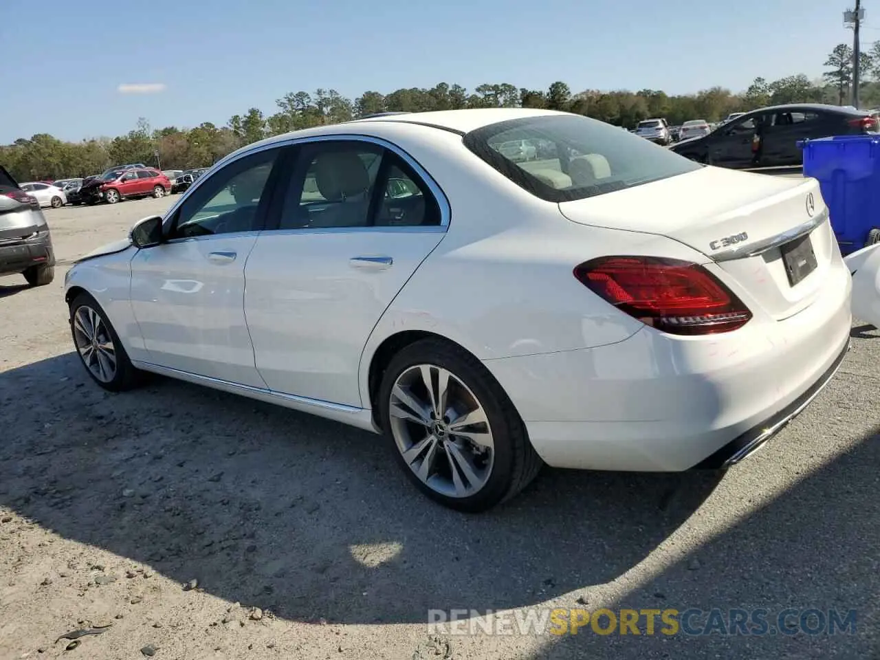 2 Photograph of a damaged car W1KWF8DB5LR593475 MERCEDES-BENZ C-CLASS 2020