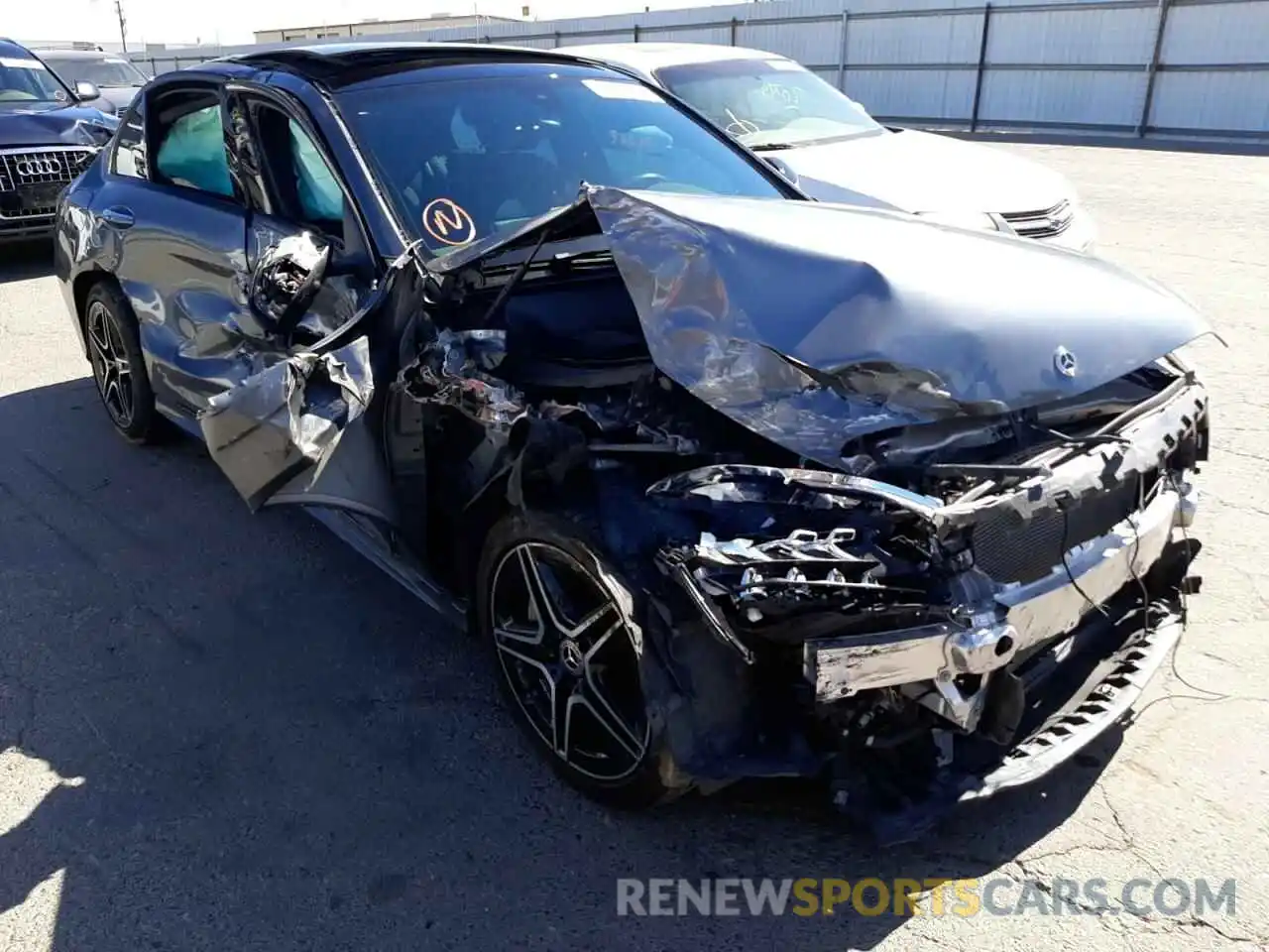 1 Photograph of a damaged car W1KWF8DB6LR571498 MERCEDES-BENZ C-CLASS 2020