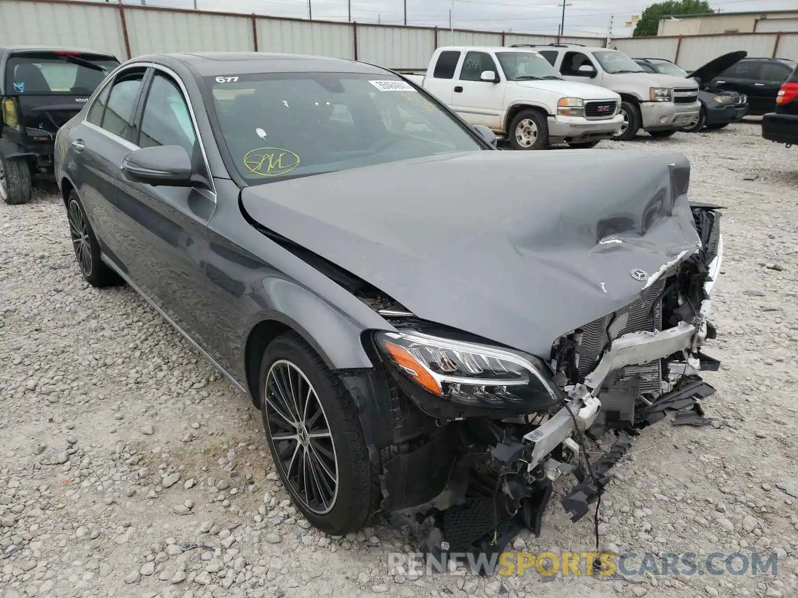 1 Photograph of a damaged car W1KWF8DB7LR570053 MERCEDES-BENZ C CLASS 2020