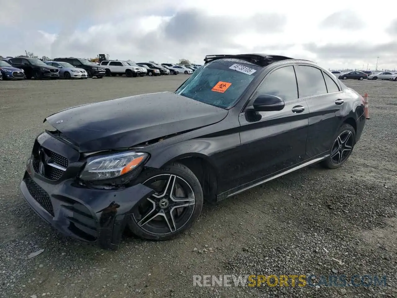 1 Photograph of a damaged car W1KWF8DB7LR599584 MERCEDES-BENZ C-CLASS 2020