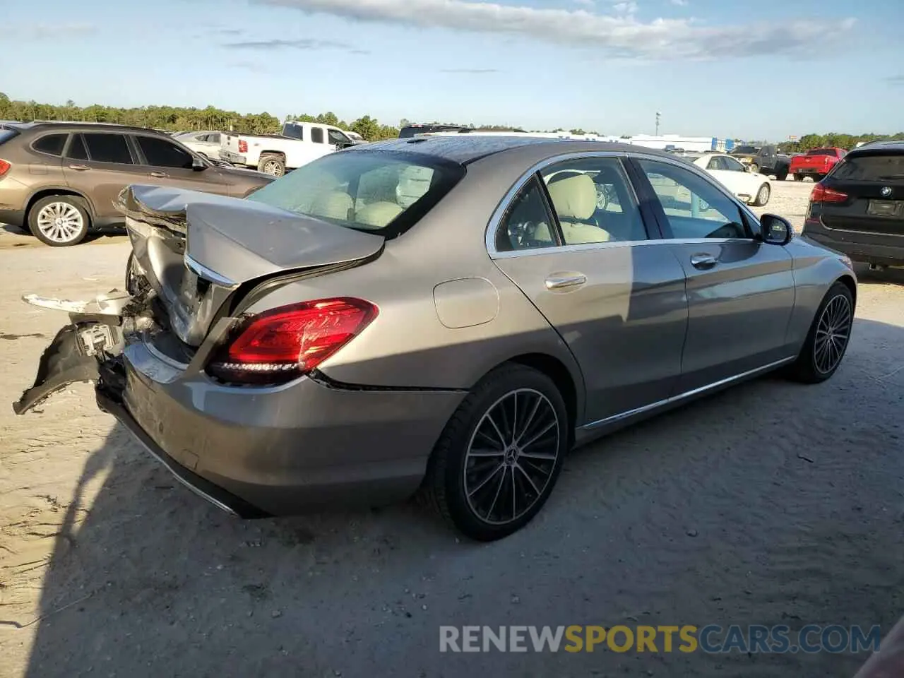 3 Photograph of a damaged car W1KWF8DB8LR571504 MERCEDES-BENZ C-CLASS 2020