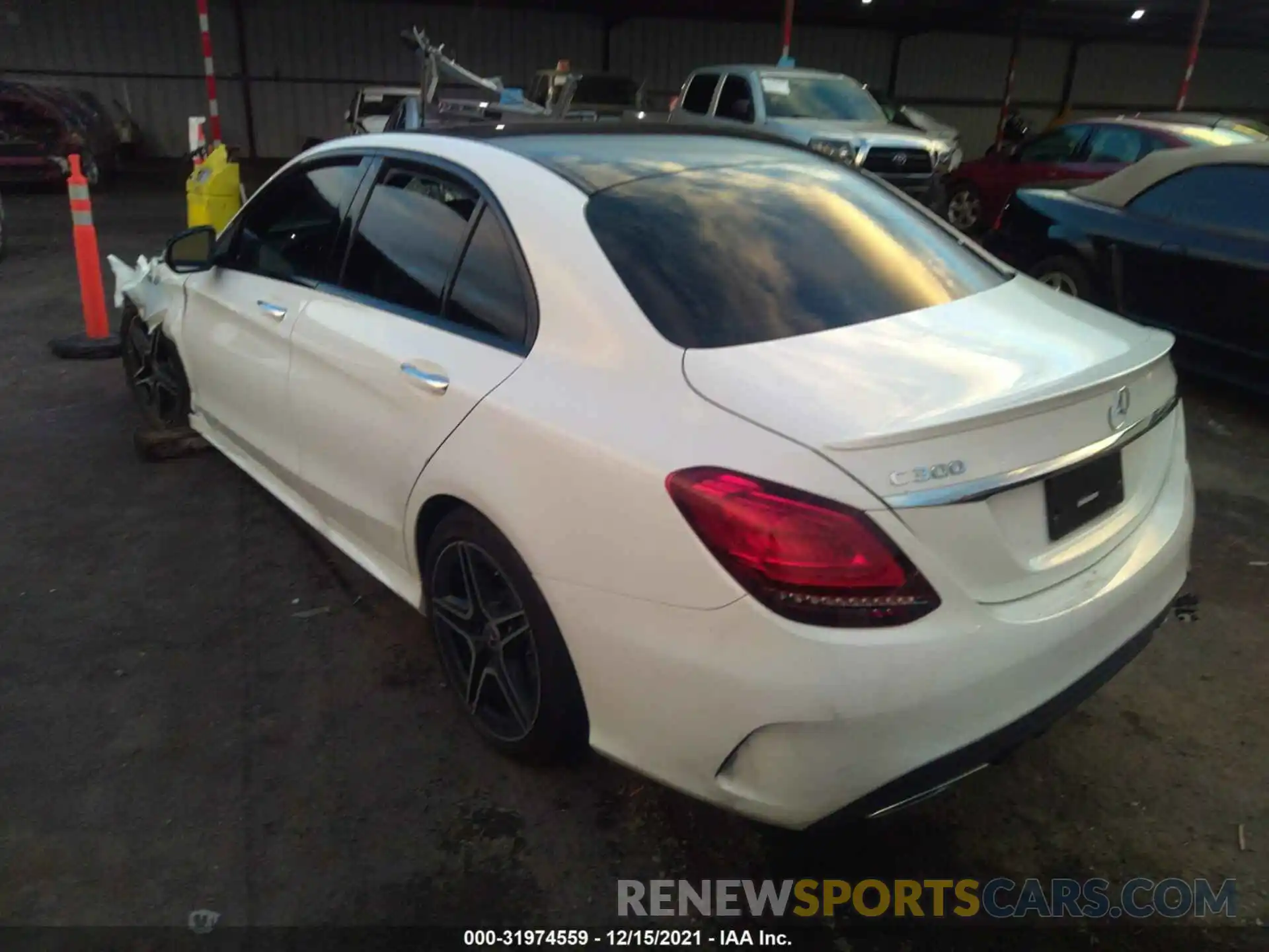 3 Photograph of a damaged car W1KWF8DB8LR574998 MERCEDES-BENZ C-CLASS 2020