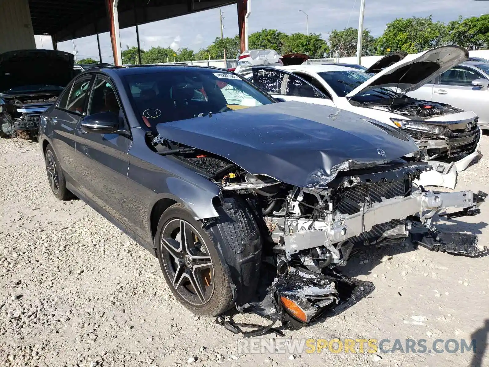 1 Photograph of a damaged car W1KWF8DBXLR595061 MERCEDES-BENZ C-CLASS 2020