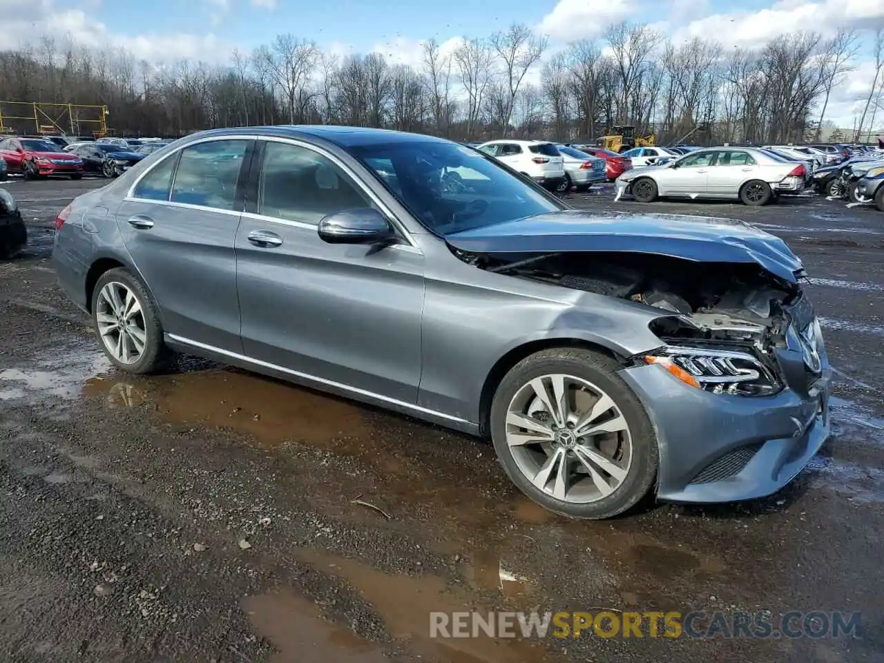 4 Photograph of a damaged car W1KWF8EB0LR572449 MERCEDES-BENZ C-CLASS 2020