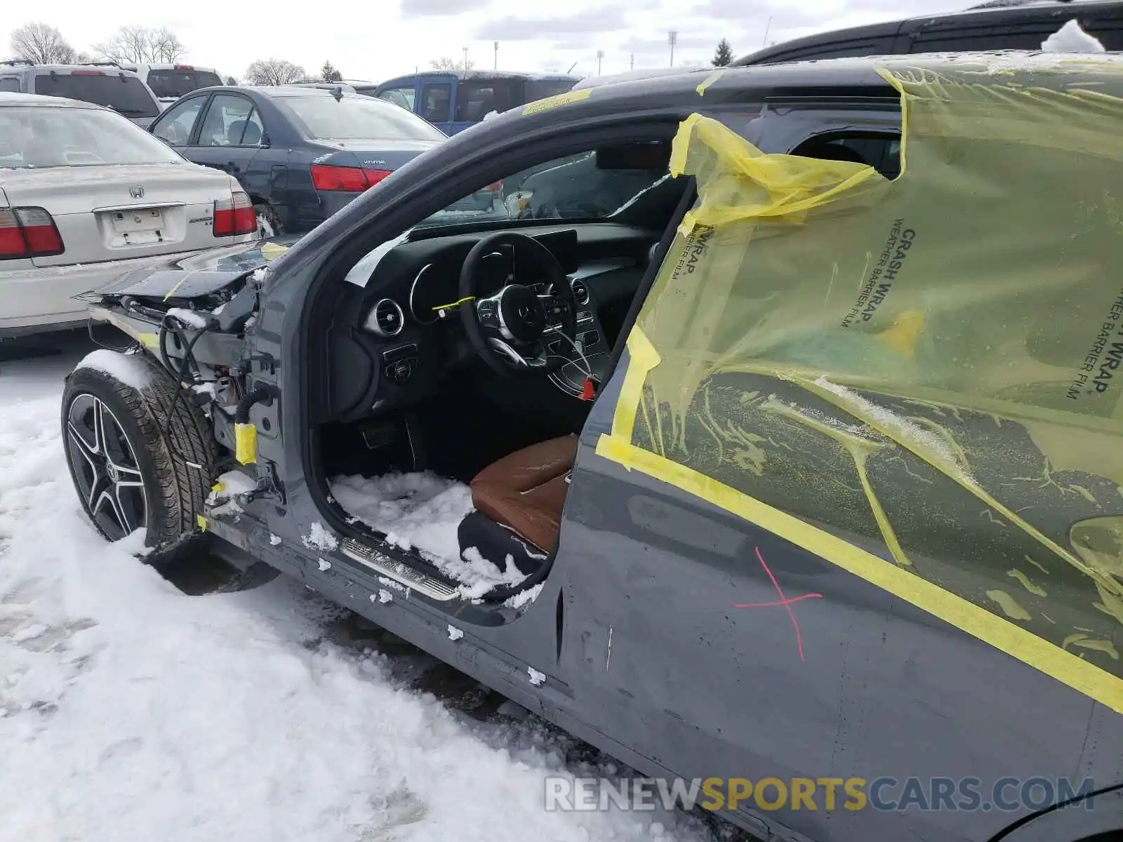 9 Photograph of a damaged car W1KWF8EB0LR589025 MERCEDES-BENZ C CLASS 2020