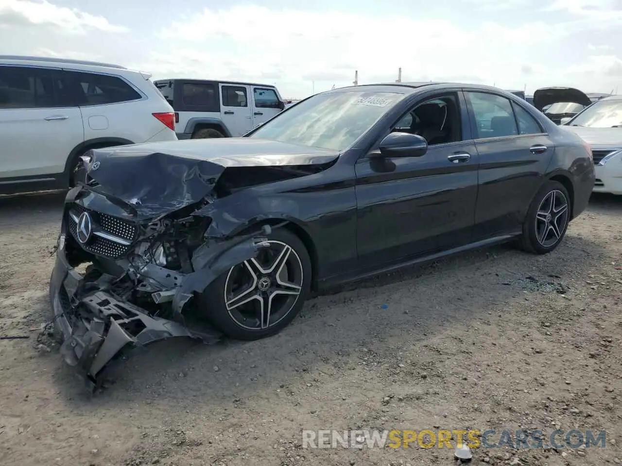 1 Photograph of a damaged car W1KWF8EB6LR594830 MERCEDES-BENZ C-CLASS 2020