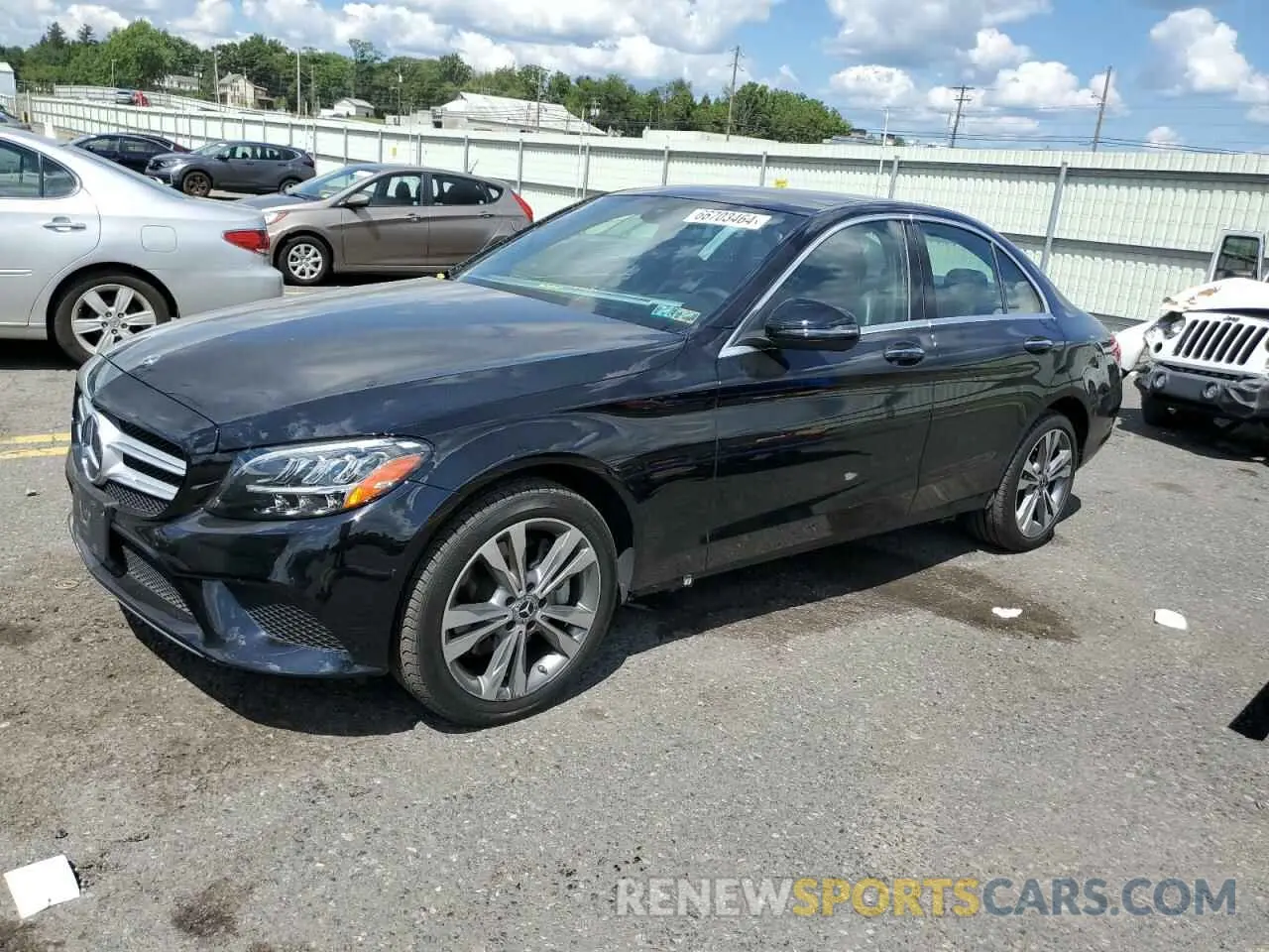 1 Photograph of a damaged car W1KWF8EB7LR596912 MERCEDES-BENZ C-CLASS 2020