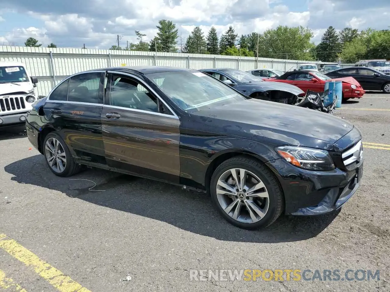 4 Photograph of a damaged car W1KWF8EB7LR596912 MERCEDES-BENZ C-CLASS 2020