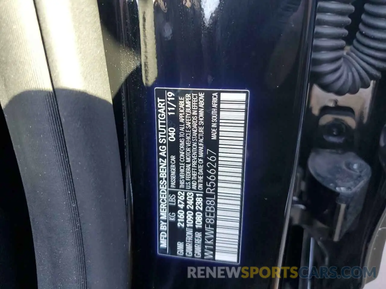 14 Photograph of a damaged car W1KWF8EB8LR566267 MERCEDES-BENZ C-CLASS 2020