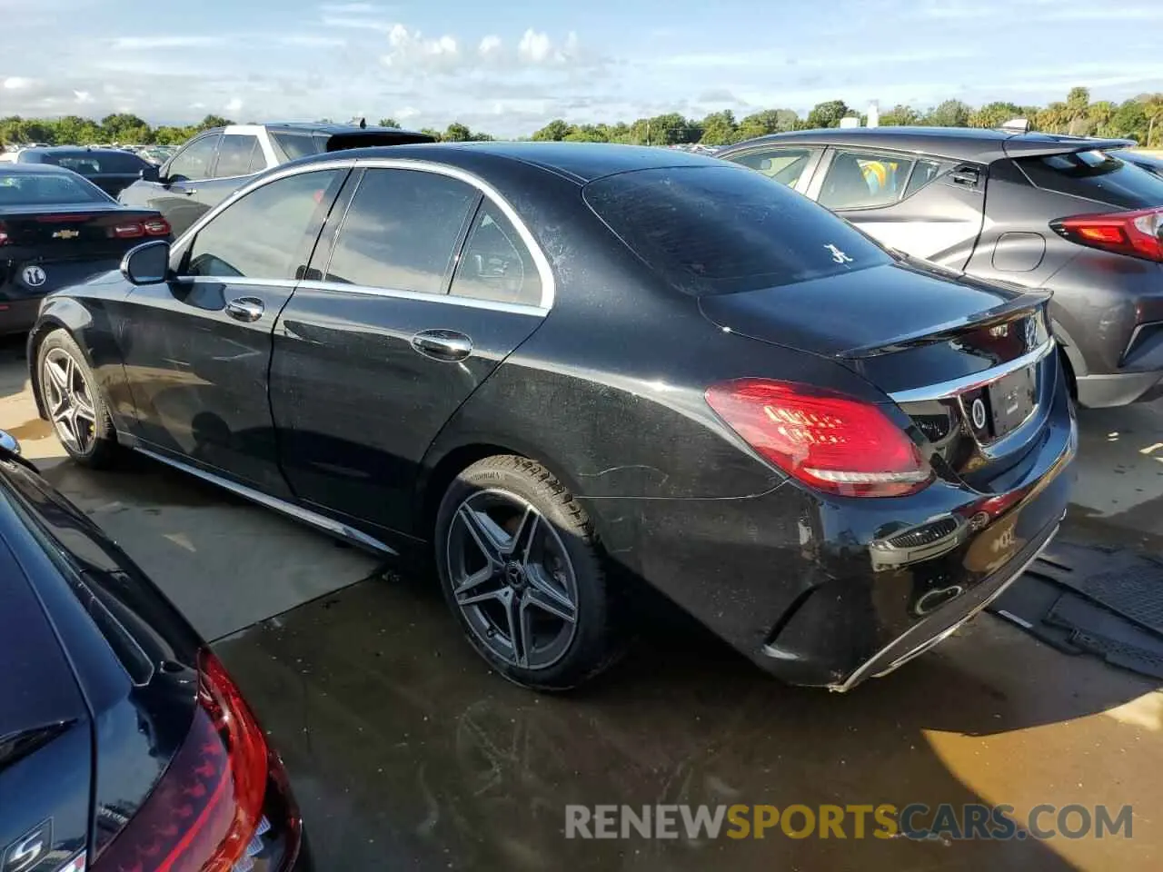 2 Photograph of a damaged car W1KWF8EB8LR566267 MERCEDES-BENZ C-CLASS 2020