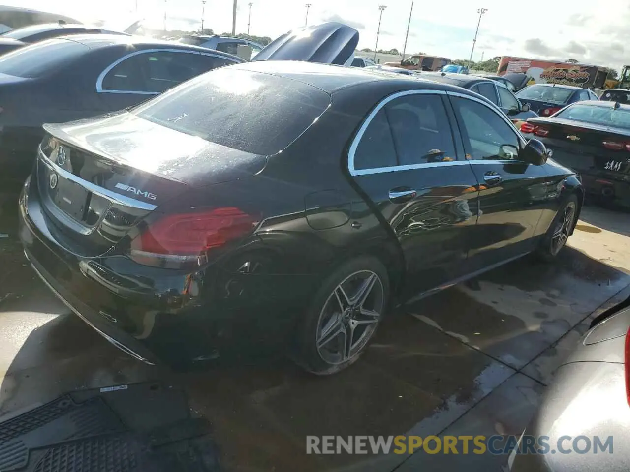 3 Photograph of a damaged car W1KWF8EB8LR566267 MERCEDES-BENZ C-CLASS 2020