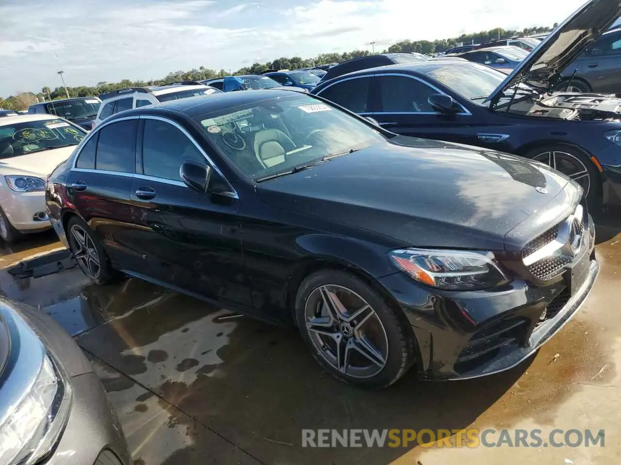 4 Photograph of a damaged car W1KWF8EB8LR566267 MERCEDES-BENZ C-CLASS 2020