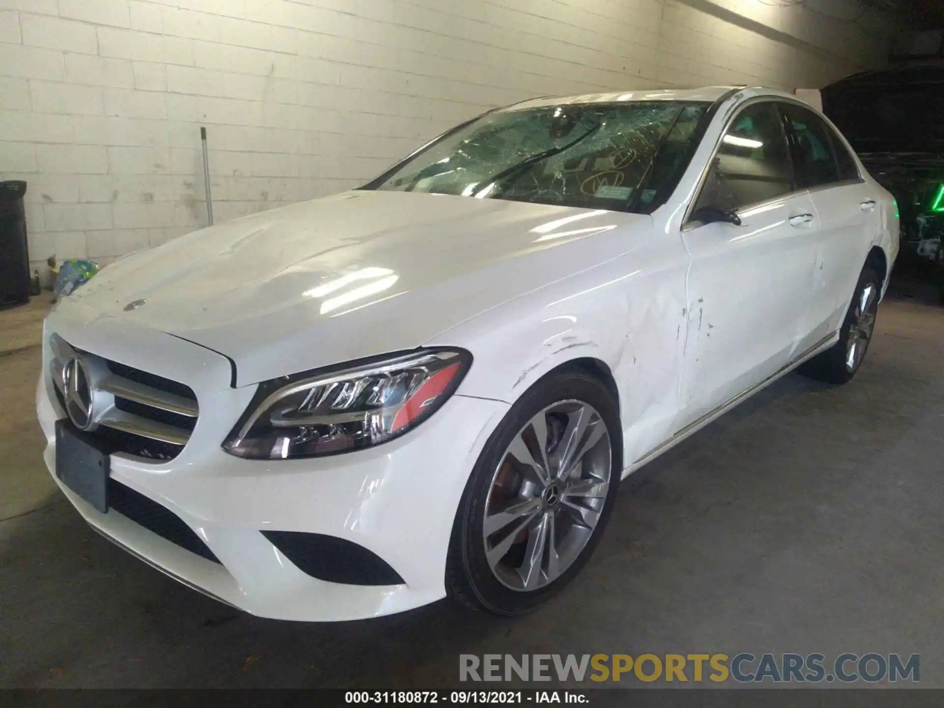 2 Photograph of a damaged car W1KWF8EB8LR578743 MERCEDES-BENZ C-CLASS 2020