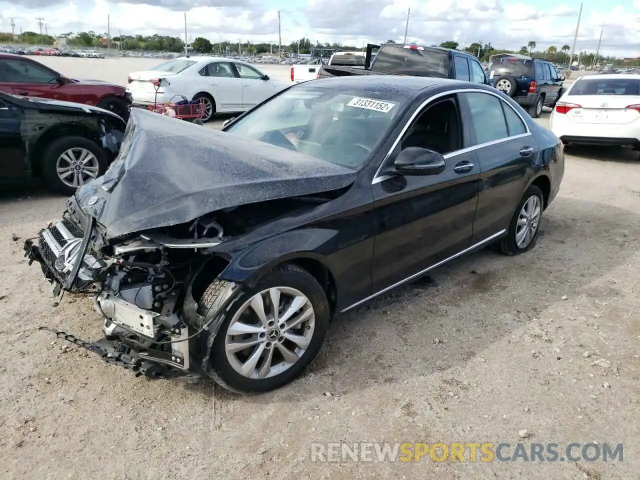 2 Photograph of a damaged car W1KWF8EB9LR596667 MERCEDES-BENZ C-CLASS 2020