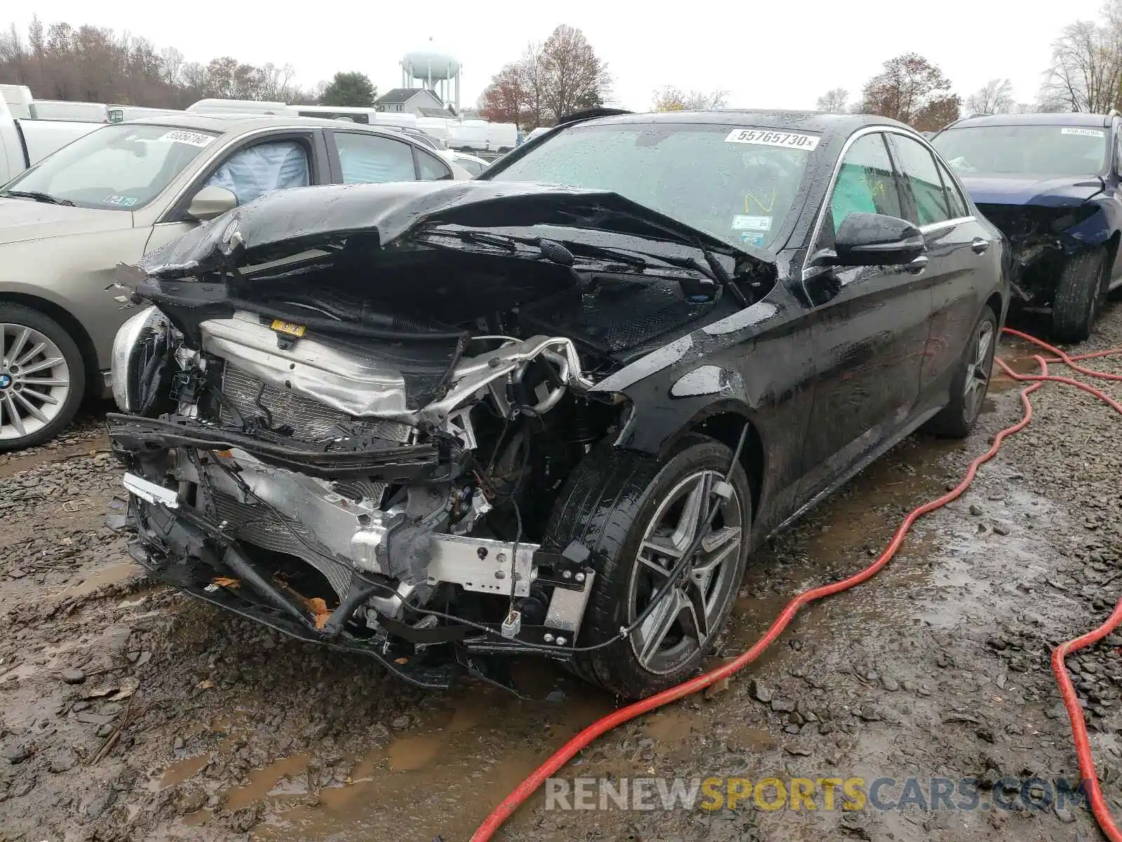 2 Photograph of a damaged car W1KWF8EBXLR575780 MERCEDES-BENZ C CLASS 2020