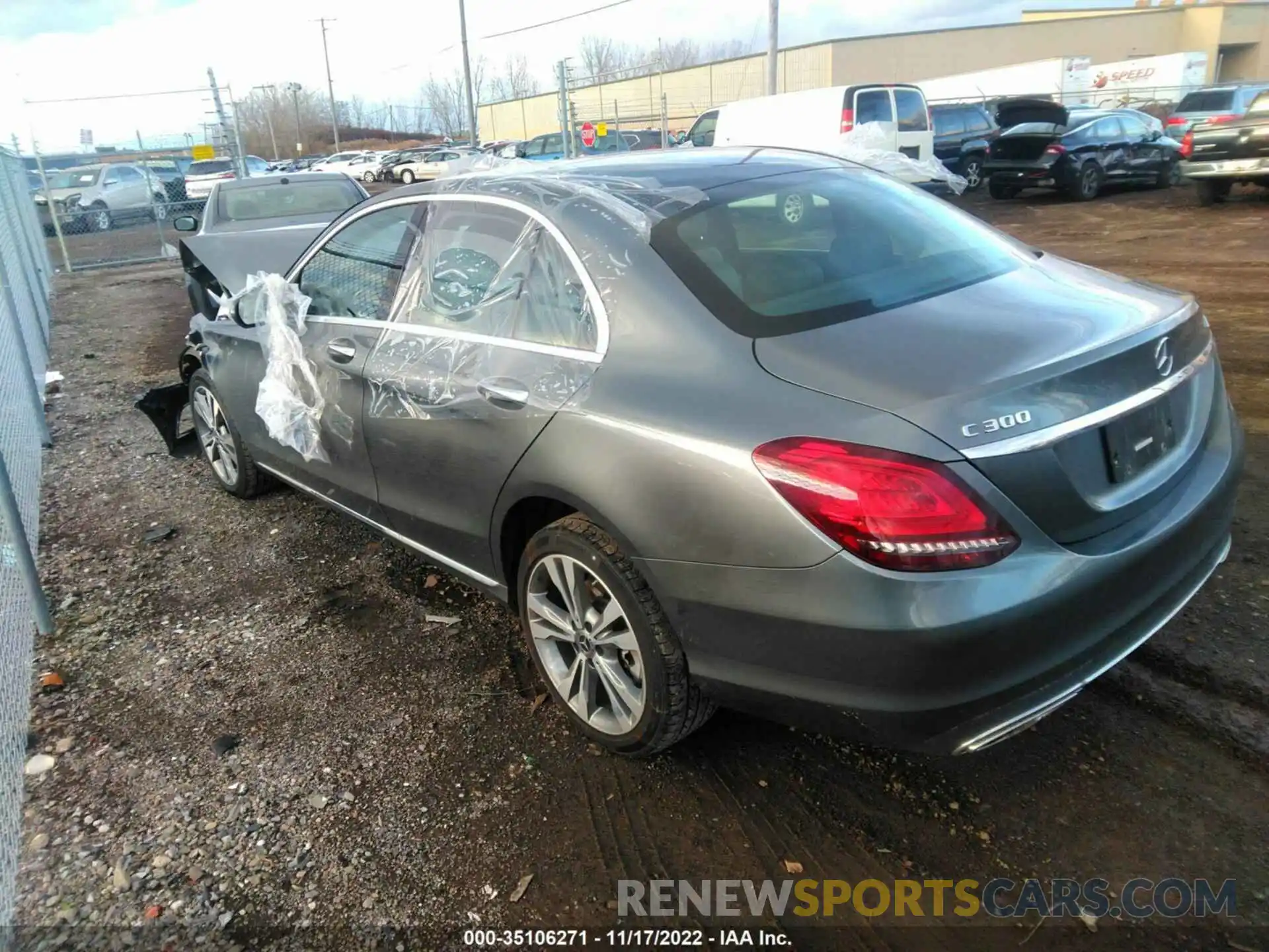 3 Photograph of a damaged car W1KWF8EBXLR590814 MERCEDES-BENZ C-CLASS 2020