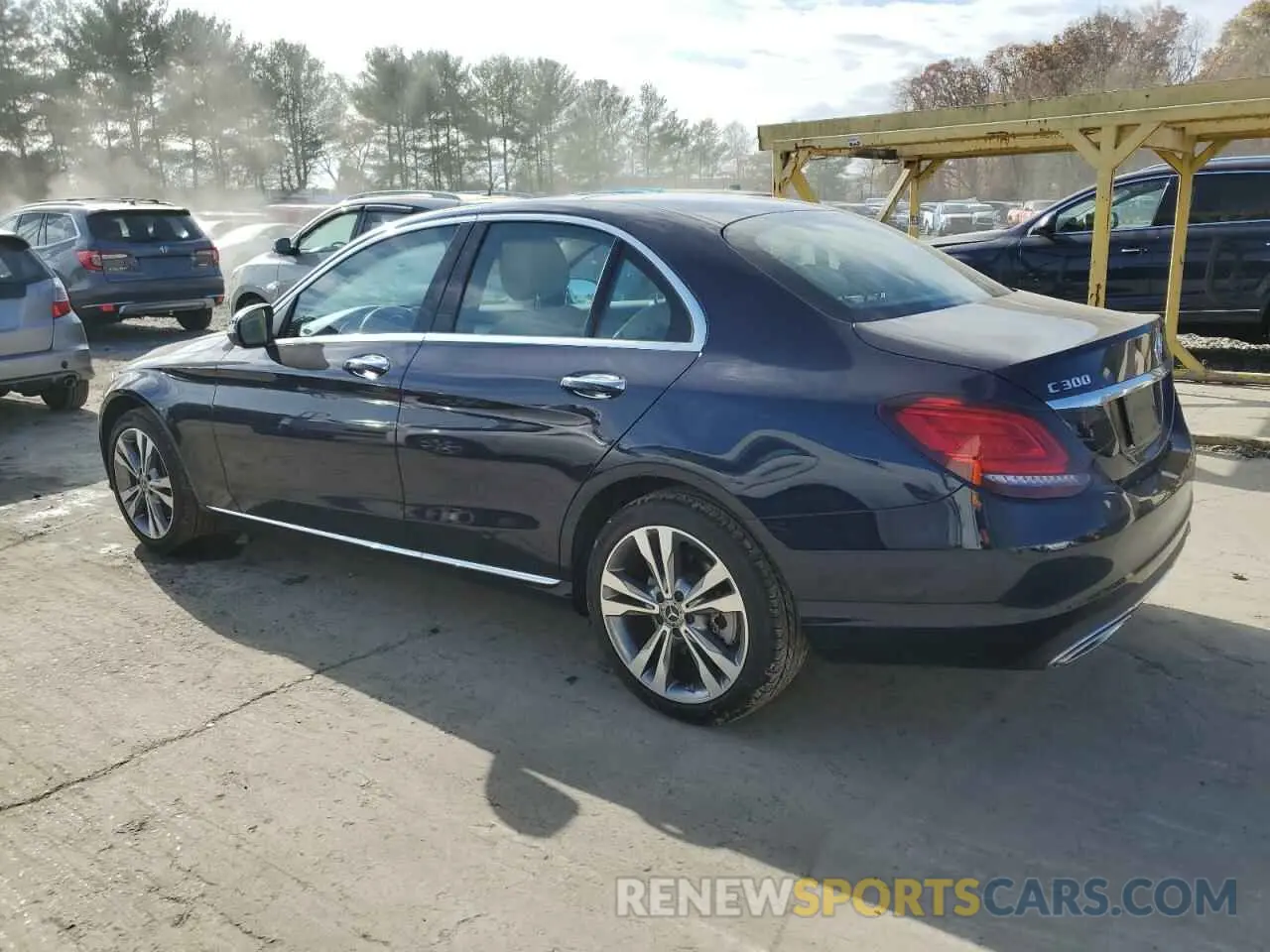 2 Photograph of a damaged car W1KWF8EBXLR593115 MERCEDES-BENZ C-CLASS 2020