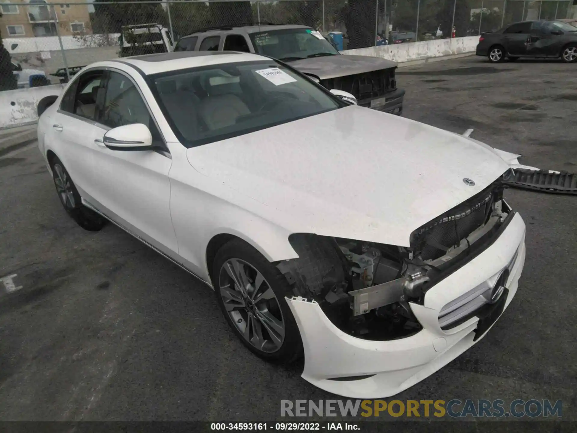 1 Photograph of a damaged car WDDWF8DB5LR539058 MERCEDES-BENZ C-CLASS 2020