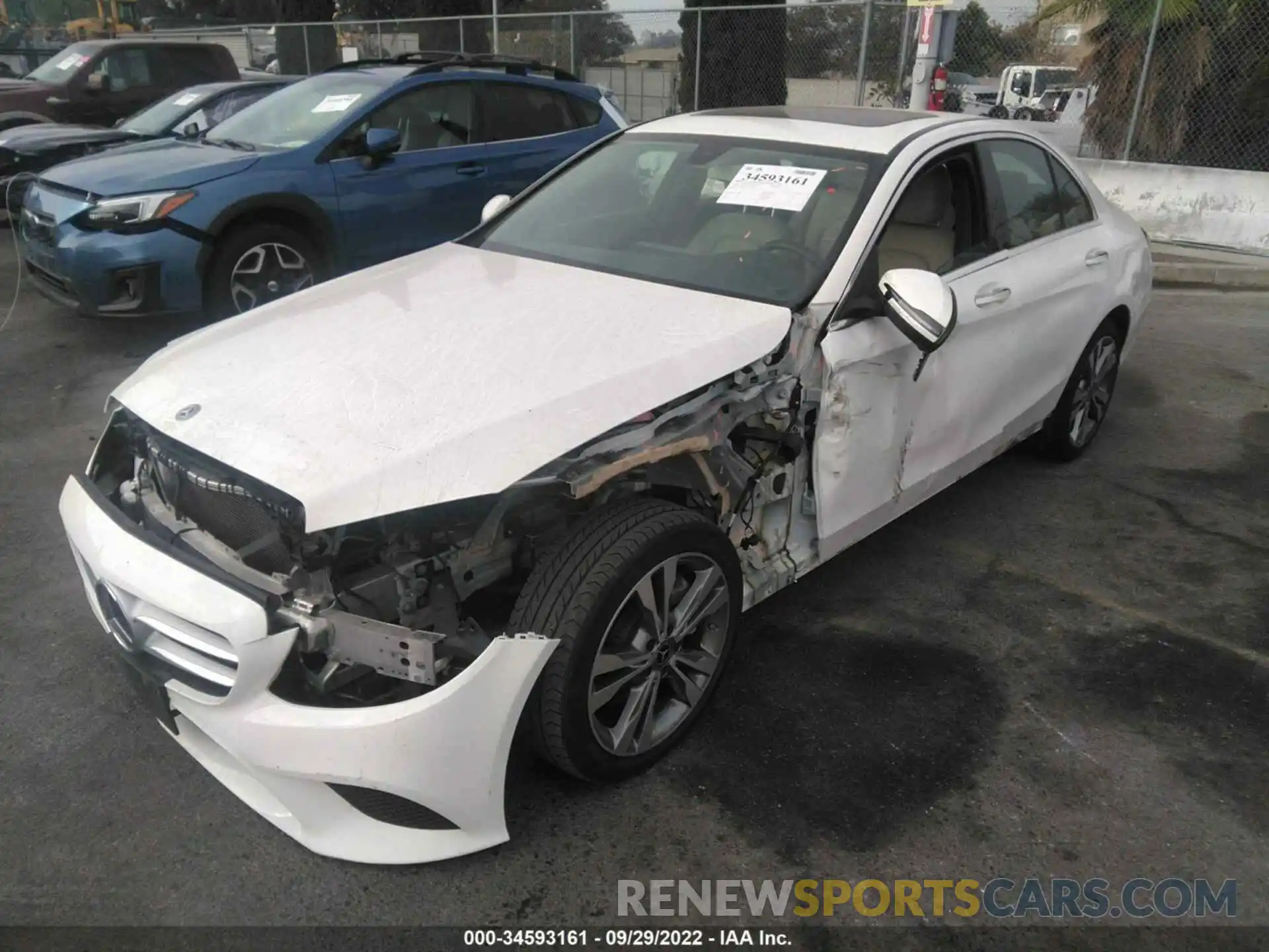 2 Photograph of a damaged car WDDWF8DB5LR539058 MERCEDES-BENZ C-CLASS 2020