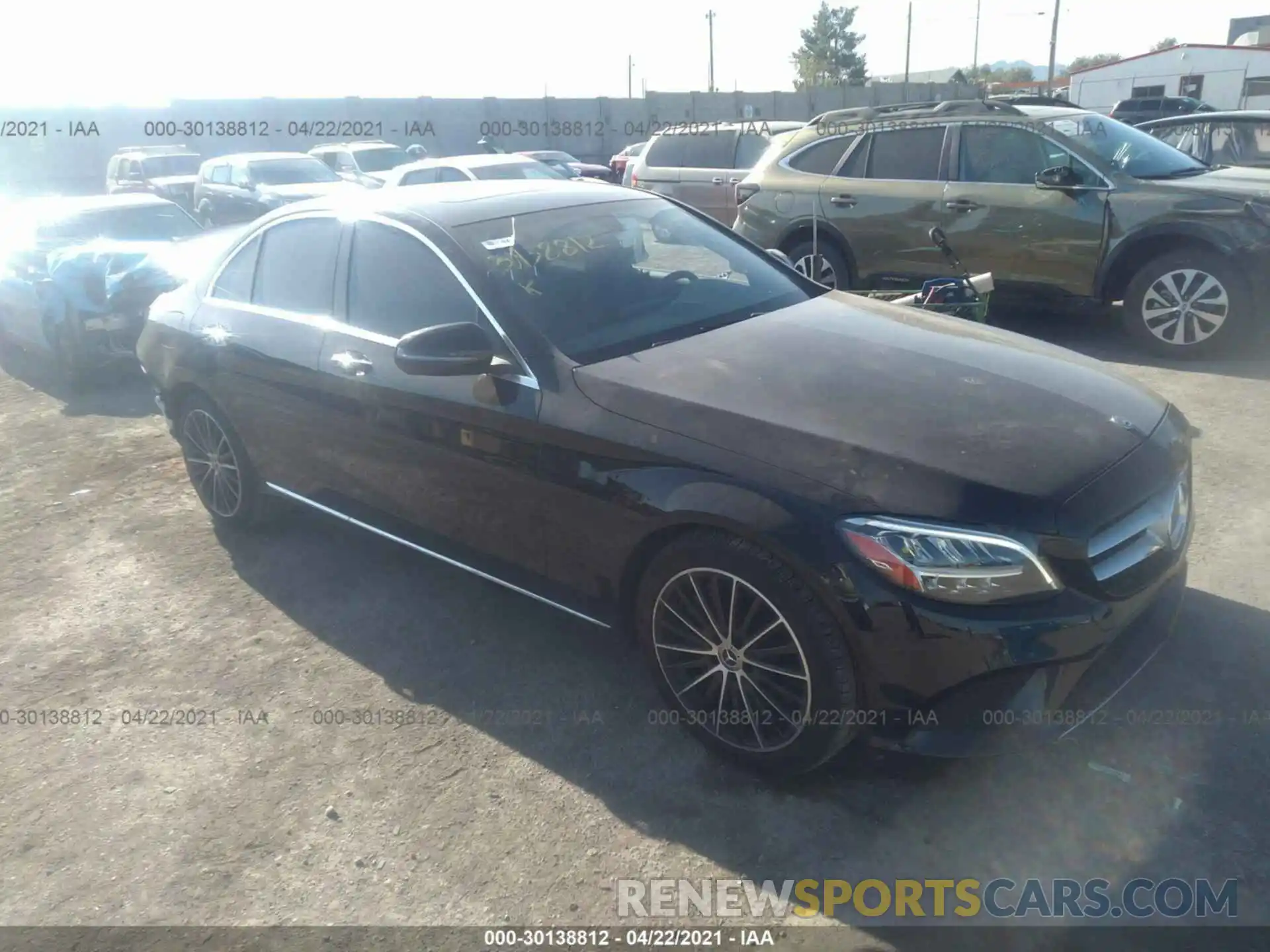 1 Photograph of a damaged car WDDWF8DB5LR540548 MERCEDES-BENZ C-CLASS 2020