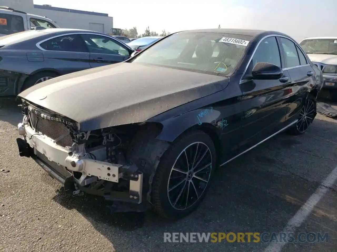 2 Photograph of a damaged car WDDWF8DB6LR547007 MERCEDES-BENZ C-CLASS 2020