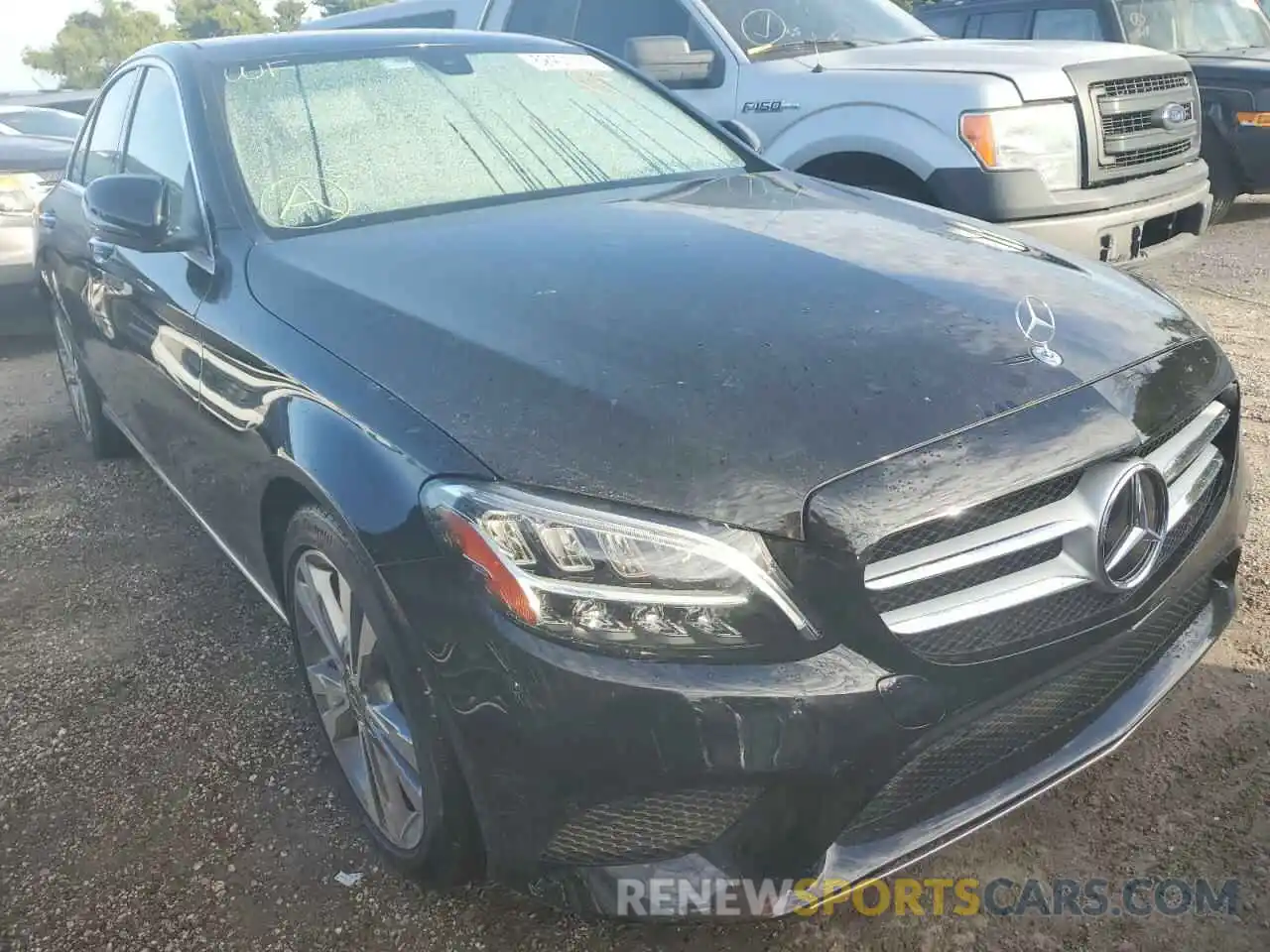 1 Photograph of a damaged car WDDWF8DB7LR547887 MERCEDES-BENZ C-CLASS 2020