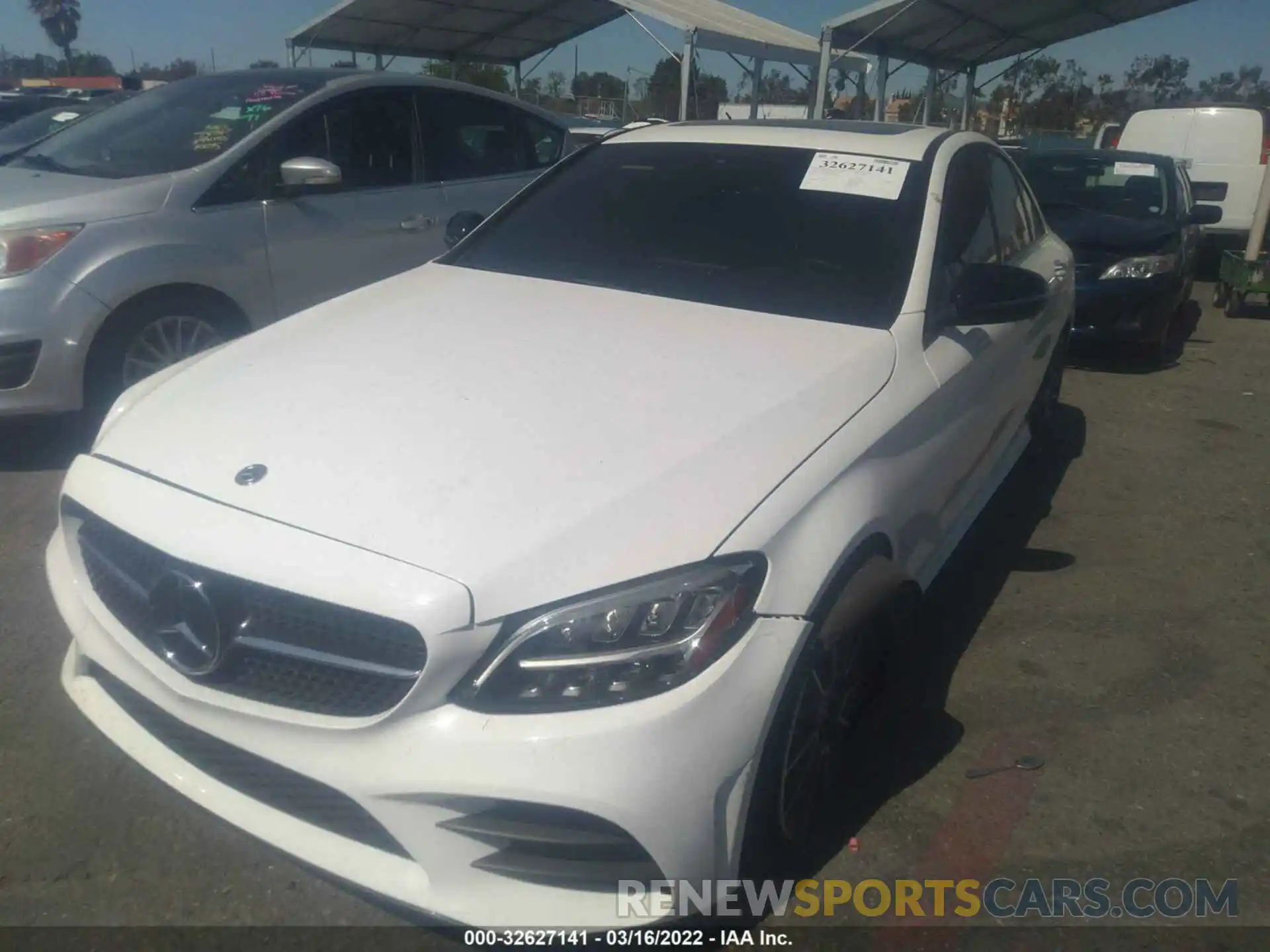 2 Photograph of a damaged car WDDWF8DB7LR549901 MERCEDES-BENZ C-CLASS 2020