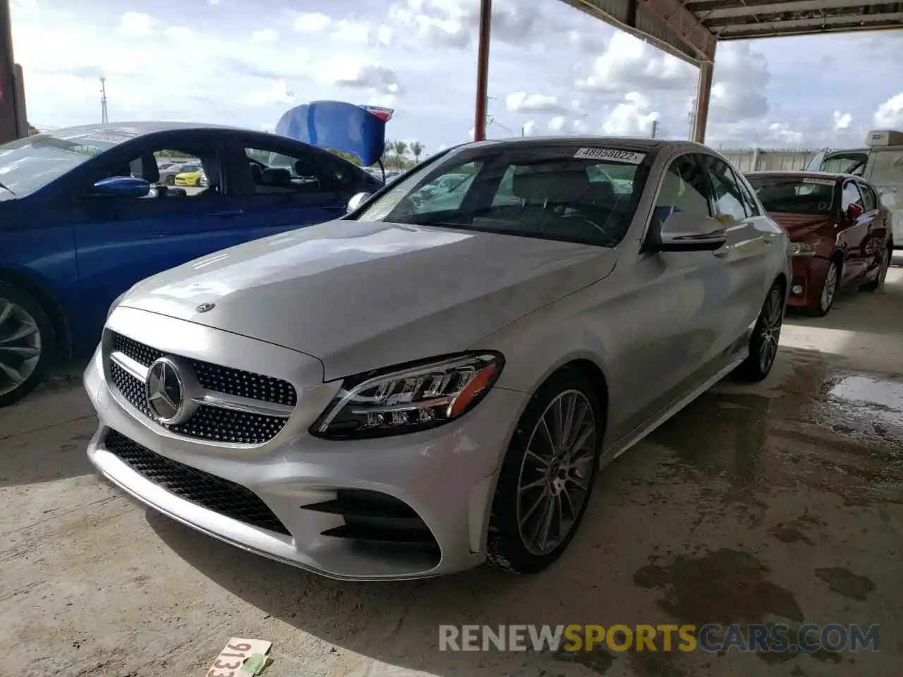 2 Photograph of a damaged car WDDWF8DB7LR555293 MERCEDES-BENZ C-CLASS 2020