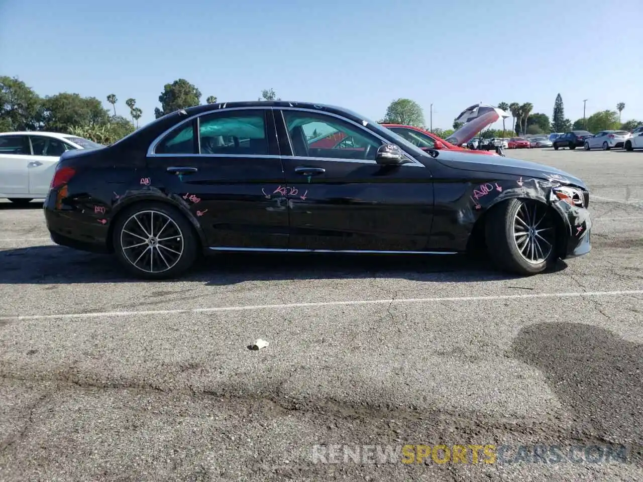 9 Photograph of a damaged car WDDWF8DB8LR546182 MERCEDES-BENZ C-CLASS 2020