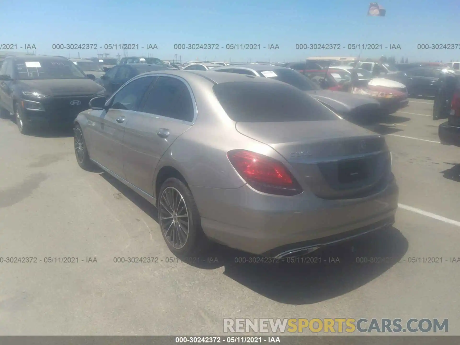 3 Photograph of a damaged car WDDWF8DB8LR561197 MERCEDES-BENZ C-CLASS 2020