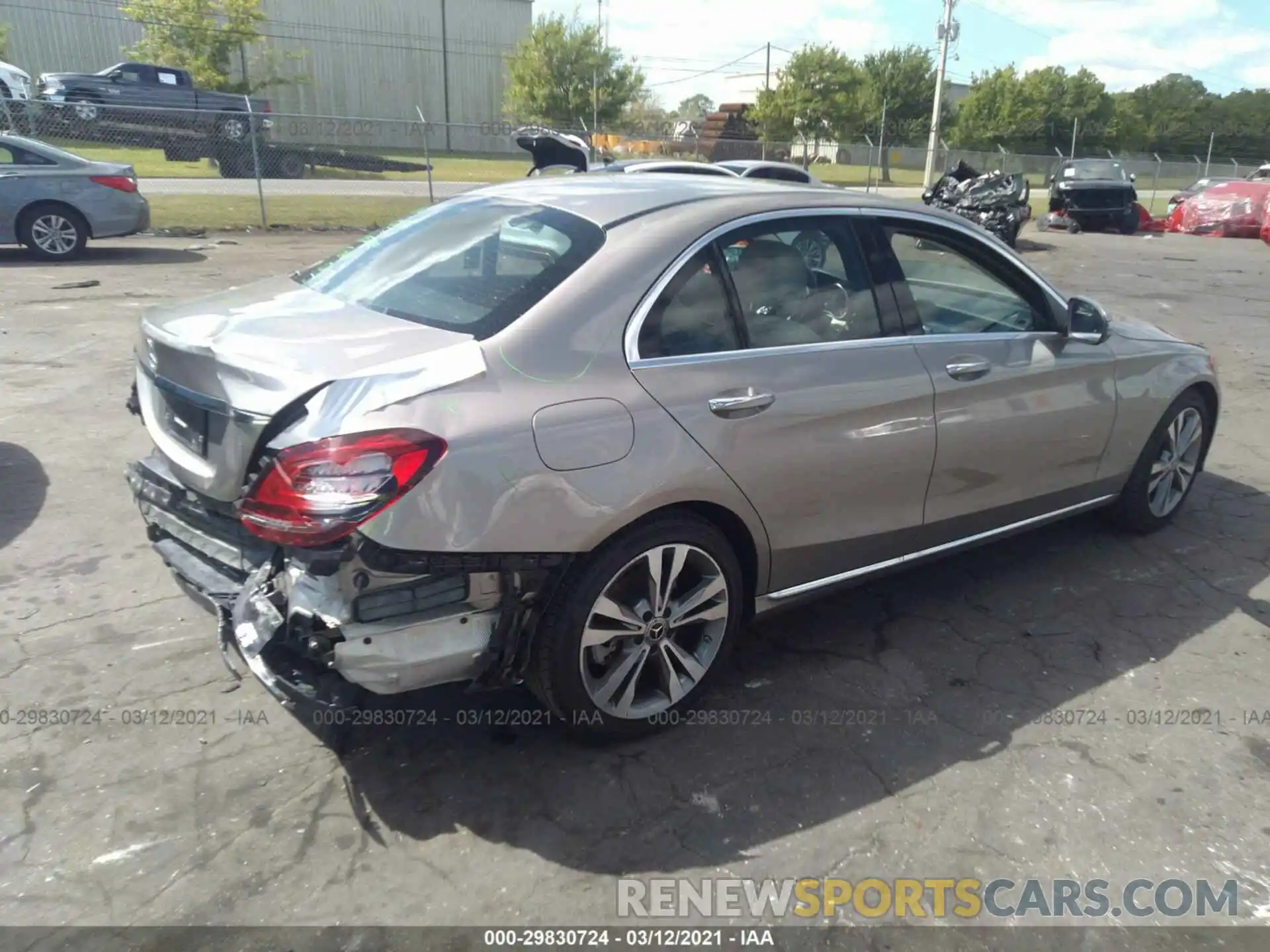 4 Photograph of a damaged car WDDWF8DB9LR558812 MERCEDES-BENZ C-CLASS 2020